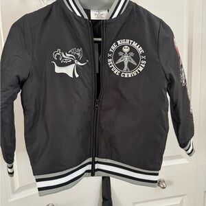Disney Black Nightmare Before Christmas Puffer Jacket 6/7
